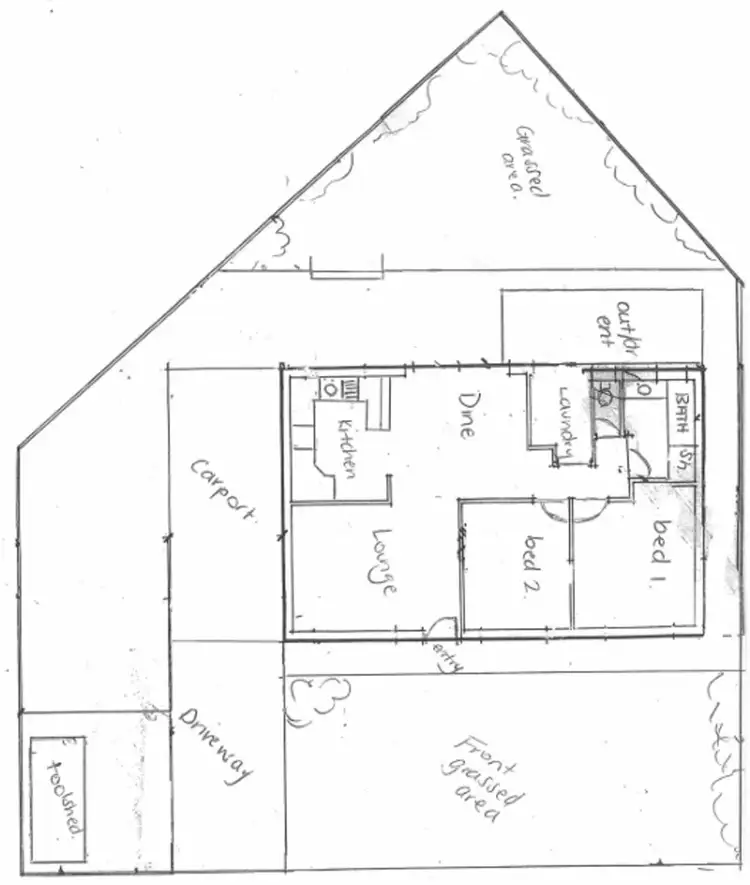 Floorplan of Homely unit listing, 1/13 Mariners Drive, Surrey Downs SA 5126