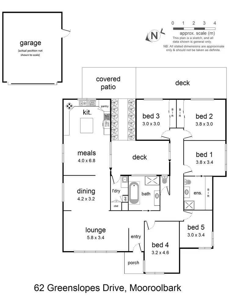 Floorplan of Homely house listing, 62 Greenslopes Drive, Mooroolbark VIC 3138