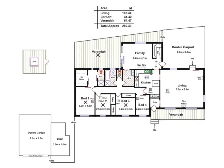 Floorplan of Homely house listing, 41 Columbia Crescent, Modbury North SA 5092