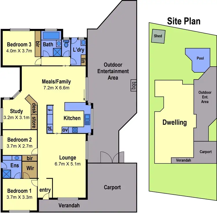 Floorplan of Homely house listing, 44 Chichester Drive, Taylors Lakes VIC 3038