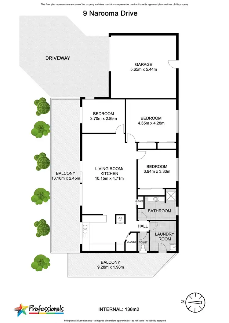Floorplan of Homely house listing, 9 Narooma Drive, Ocean Shores NSW 2483