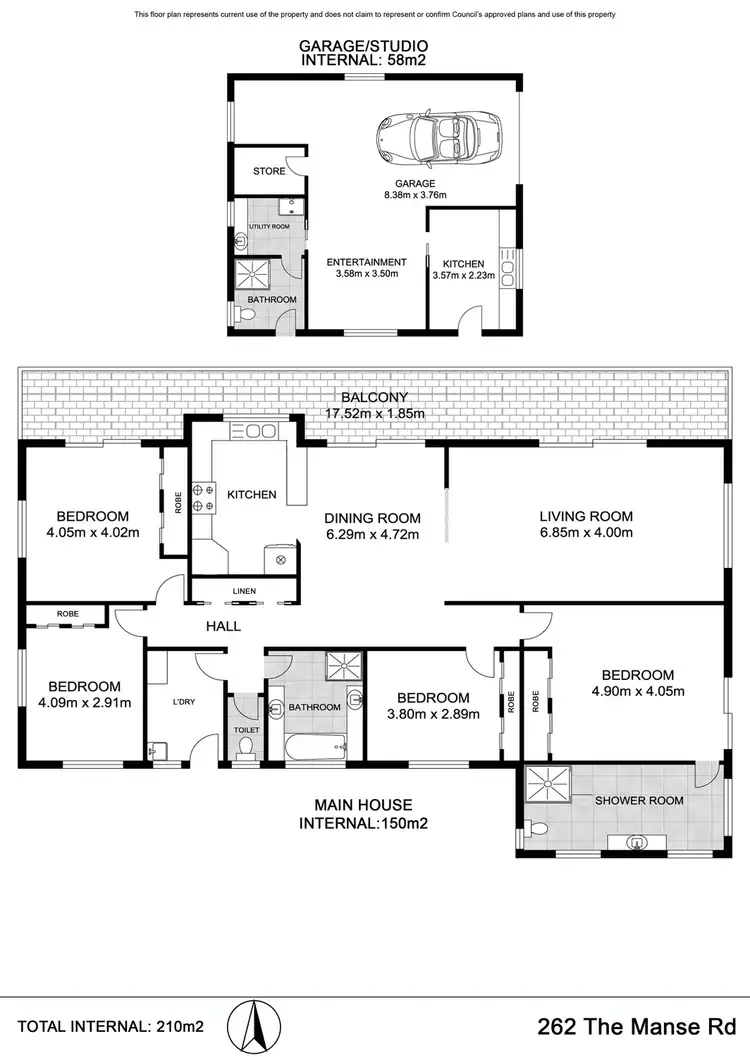 Floorplan of Homely rural property listing, 262 The Manse Road, Myocum NSW 2481