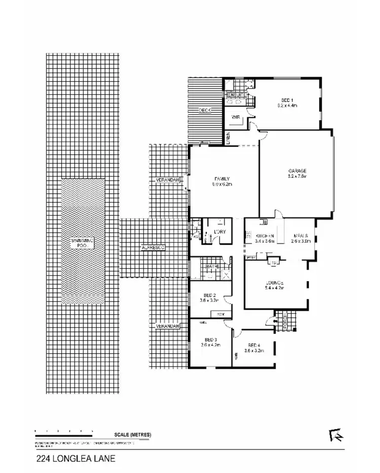 Floorplan of Homely house listing, 224 Longlea Lane, Longlea VIC 3551