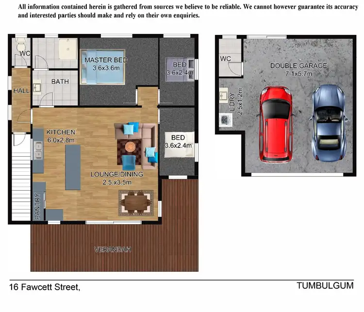 Floorplan of Homely house listing, 16 Fawcett Street, Tumbulgum NSW 2490