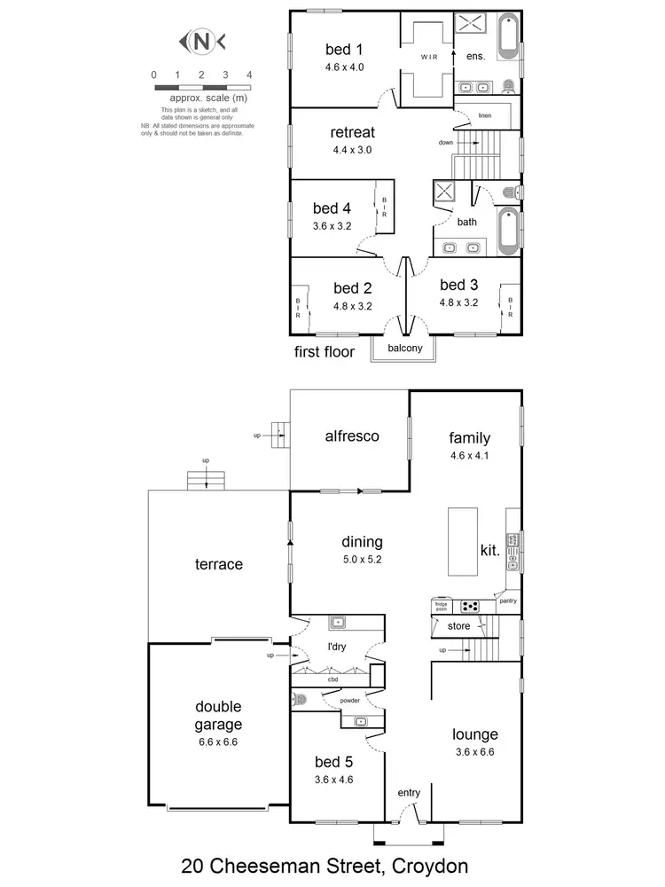 Floorplan of Homely house listing, 20 Cheeseman Street, Croydon VIC 3136