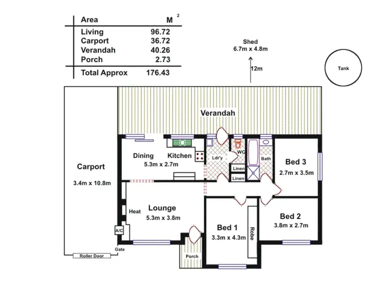 Floorplan of Homely house listing, 7 Gordon Street, St Agnes SA 5097