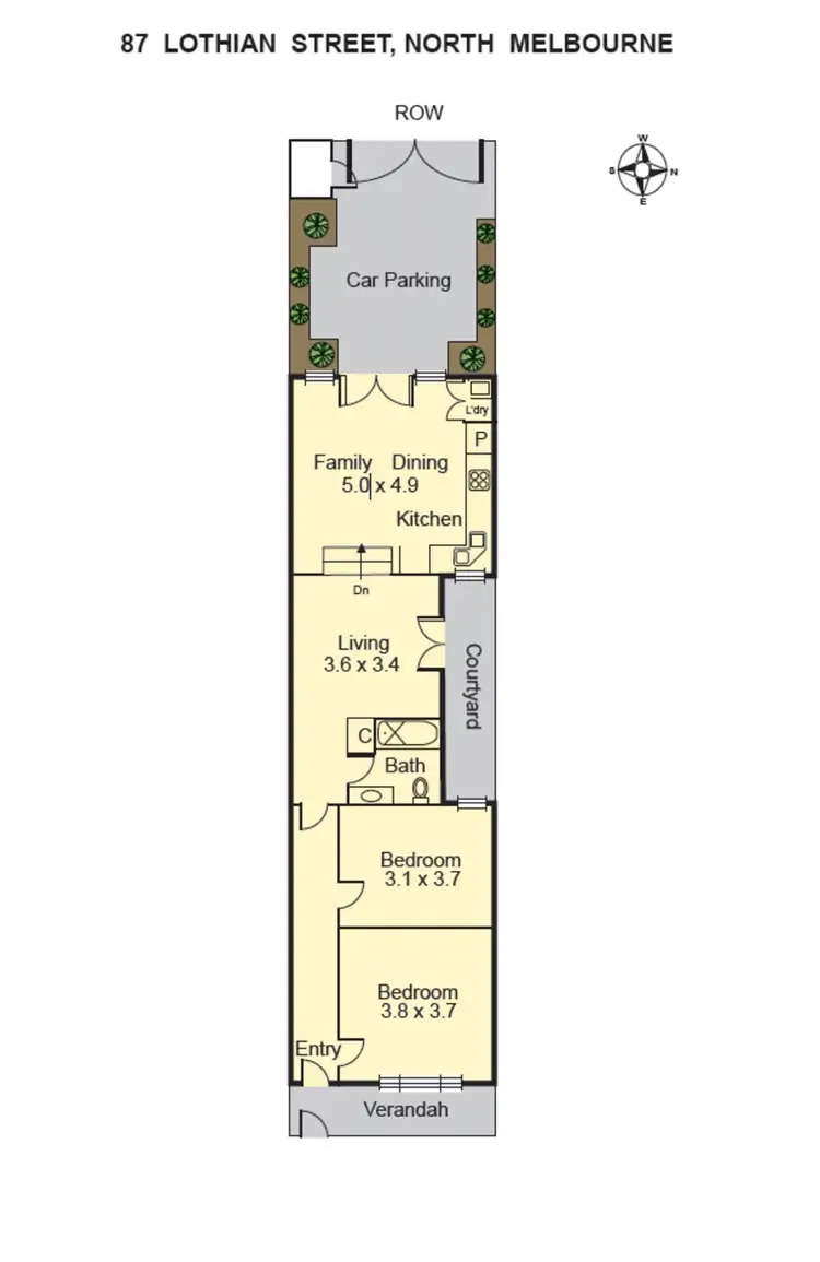 Floorplan of Homely house listing, 87 Lothian Street, North Melbourne VIC 3051