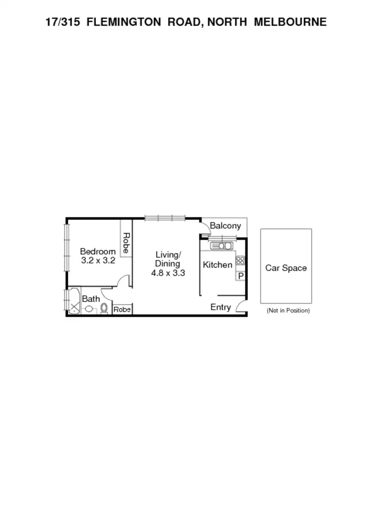 Floorplan of Homely apartment listing, 17/315 Flemington Road, North Melbourne VIC 3051