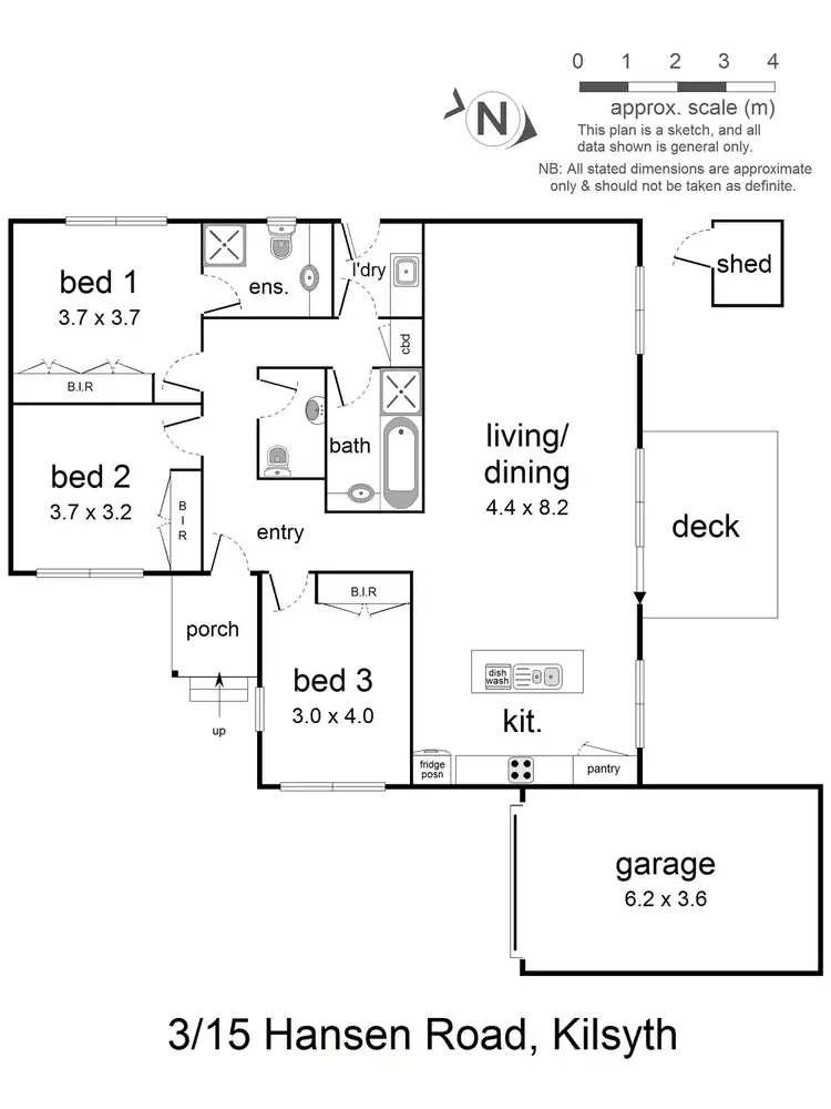 Floorplan of Homely townhouse listing, 3/15 Hansen Road, Kilsyth VIC 3137