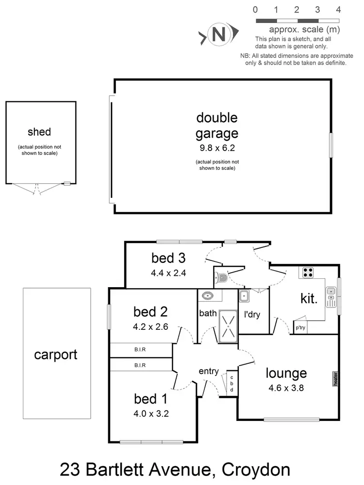 Floorplan of Homely house listing, 23 Bartlett Avenue, Croydon VIC 3136