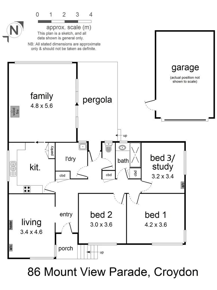 Floorplan of Homely house listing, 86 Mount View Parade, Croydon VIC 3136