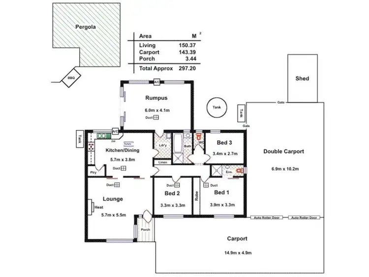 Floorplan of Homely house listing, 29 Elinga Road, Fairview Park SA 5126