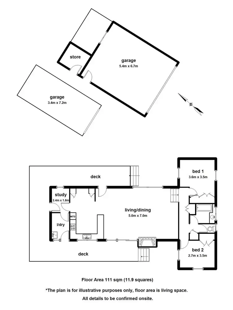 Floorplan of Homely house listing, 23 Emma Court, Woori Yallock VIC 3139