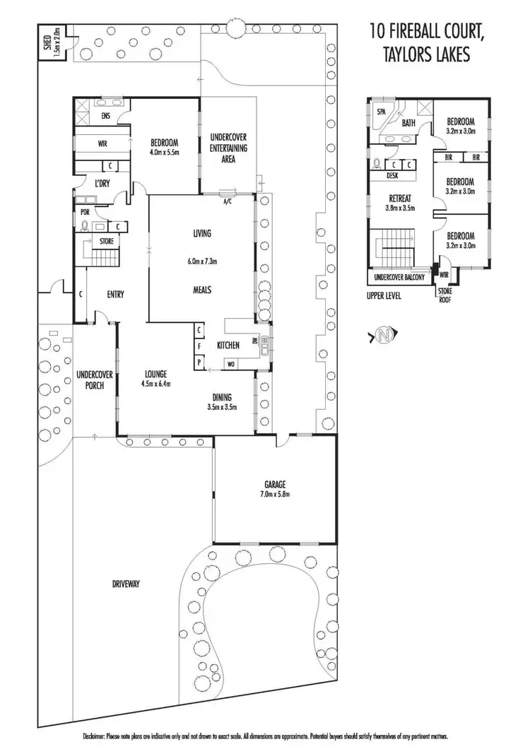 Floorplan of Homely house listing, 10 Fireball Court, Taylors Lakes VIC 3038