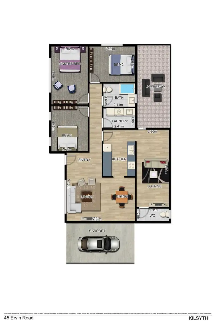 Floorplan of Homely house listing, 45 Ervin Road, Kilsyth VIC 3137