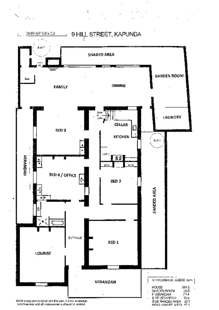 Floorplan of Homely house listing, 9 Hill Street, Kapunda SA 5373