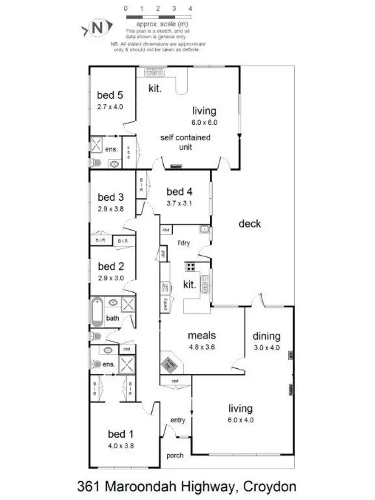 Floorplan of Homely house listing, 361 Maroondah Highway, Croydon North VIC 3136