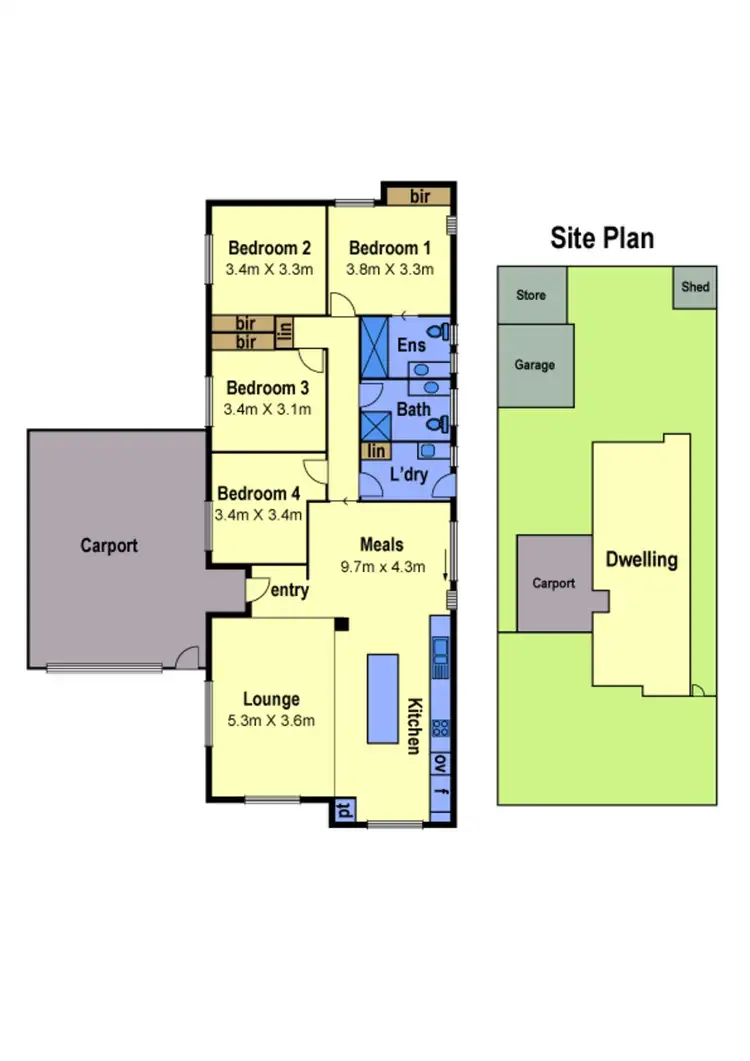 Floorplan of Homely house listing, 13 Grimes Avenue, Taylors Lakes VIC 3038