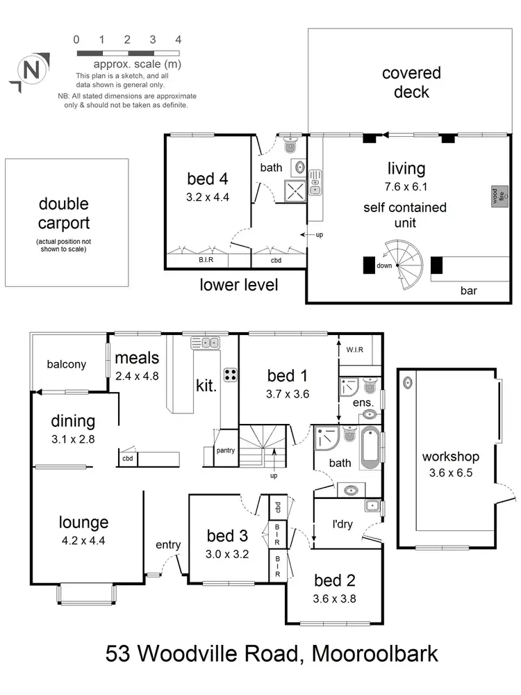 Floorplan of Homely house listing, 53 Woodville Road, Mooroolbark VIC 3138