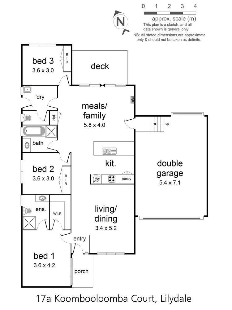 Floorplan of Homely unit listing, 17a Koombooloomba Court, Lilydale VIC 3140
