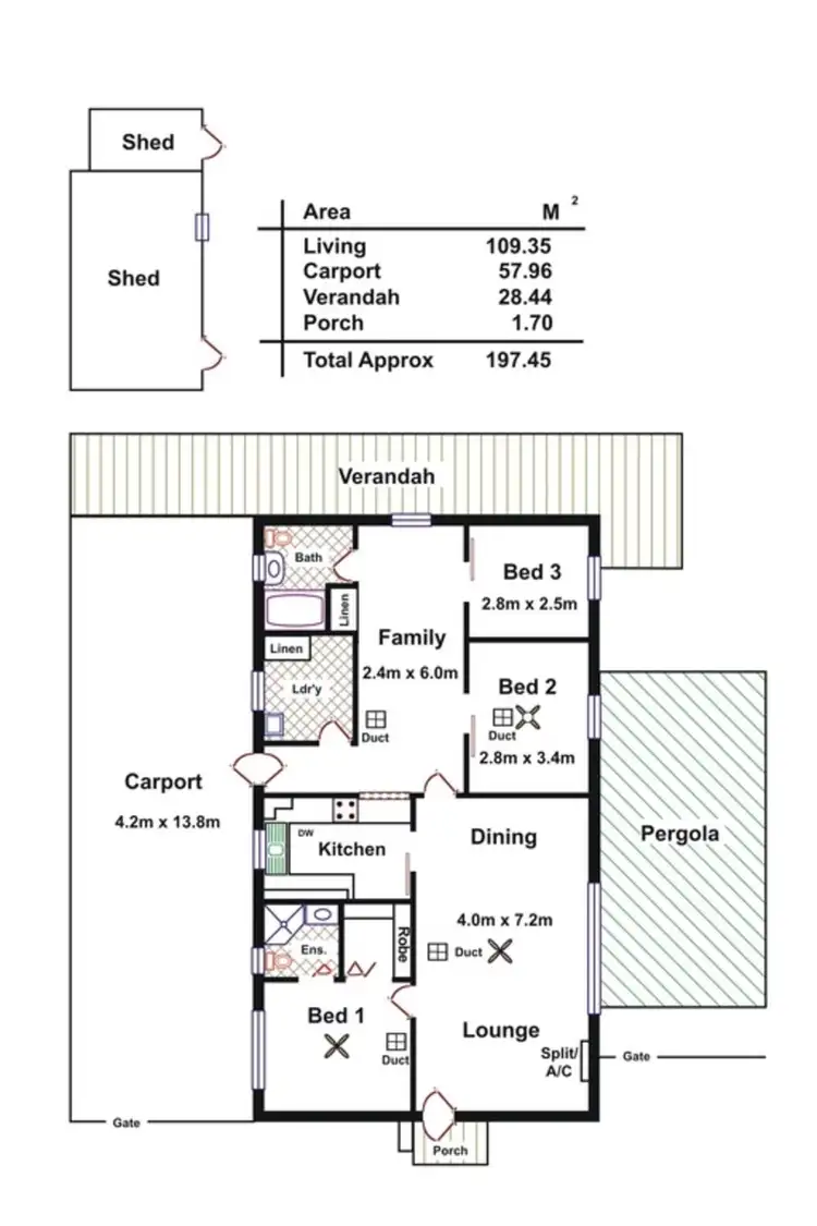 Floorplan of Homely house listing, 6 Amundsen Drive, Ingle Farm SA 5098