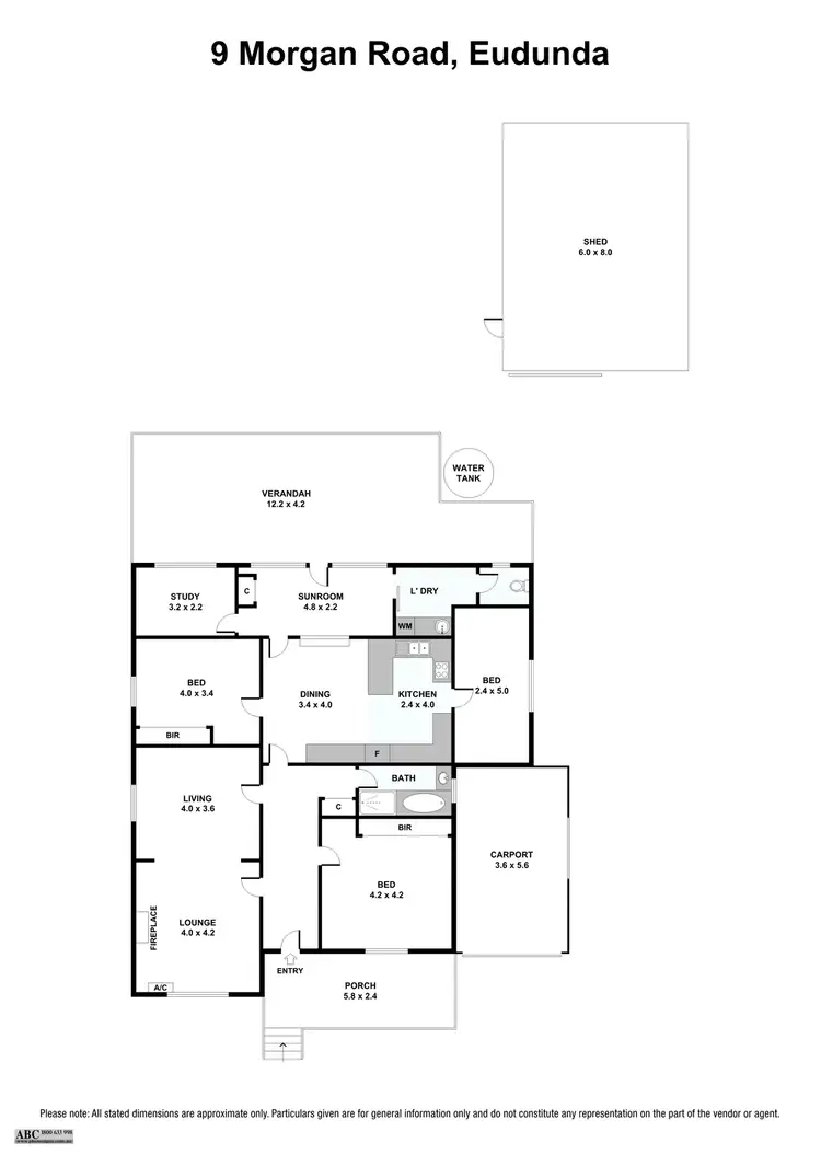 Floorplan of Homely house listing, 9 Morgan Road, Eudunda SA 5374