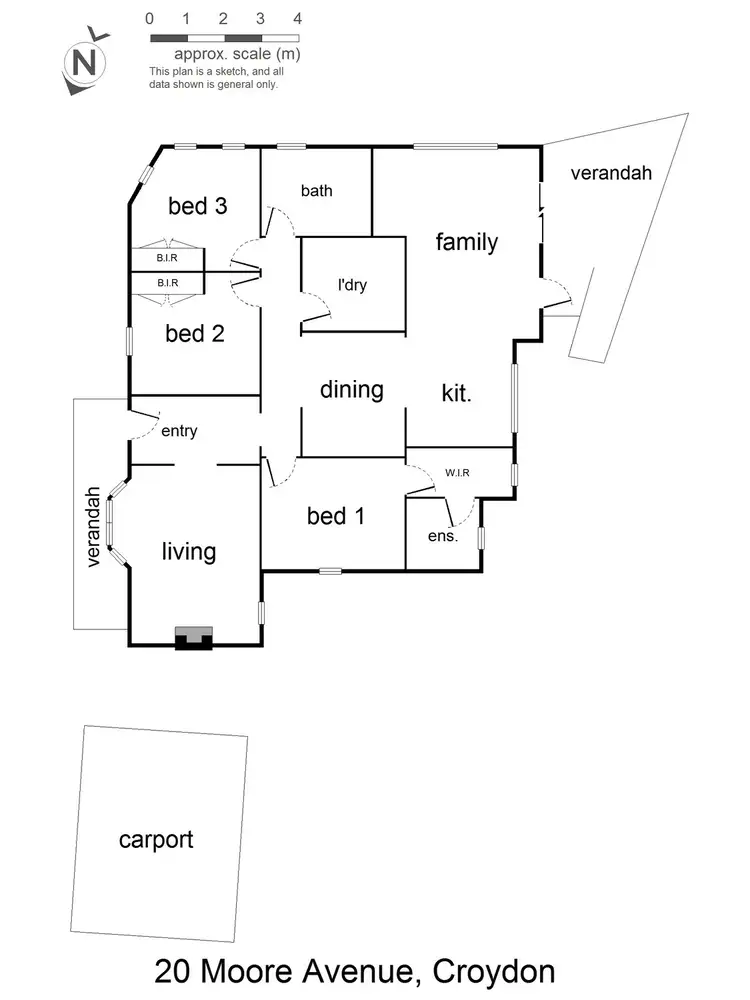Floorplan of Homely house listing, 20 Moore Avenue, Croydon VIC 3136