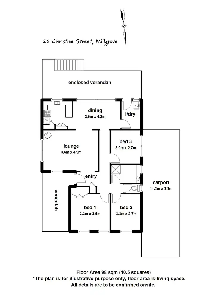 Floorplan of Homely house listing, 26 Christine Street, Millgrove VIC 3799