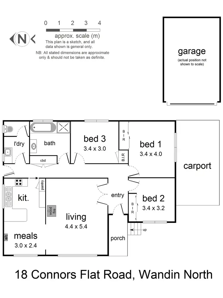 Floorplan of Homely house listing, 18 Connors Flat Road, Wandin North VIC 3139