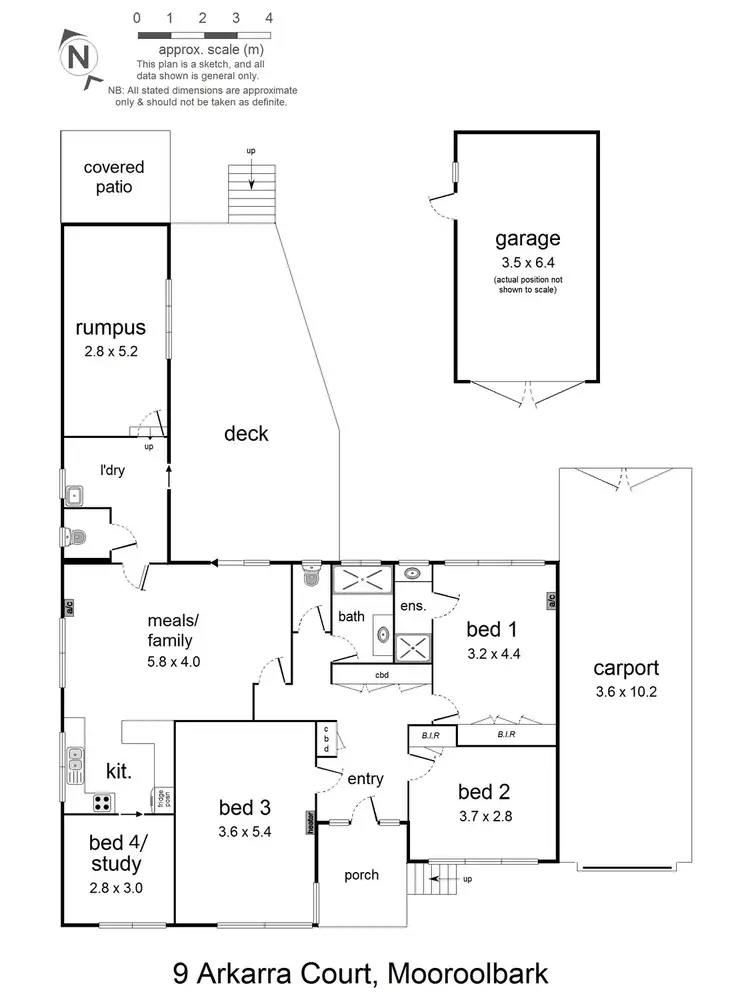 Floorplan of Homely house listing, 9 Arkarra Court, Mooroolbark VIC 3138