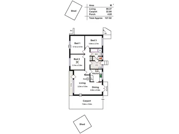 Floorplan of Homely house listing, 23 Symonds Crescent, Modbury North SA 5092