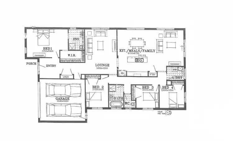 Floorplan of Homely house listing, 5 Shamrock Court, Maryborough VIC 3465