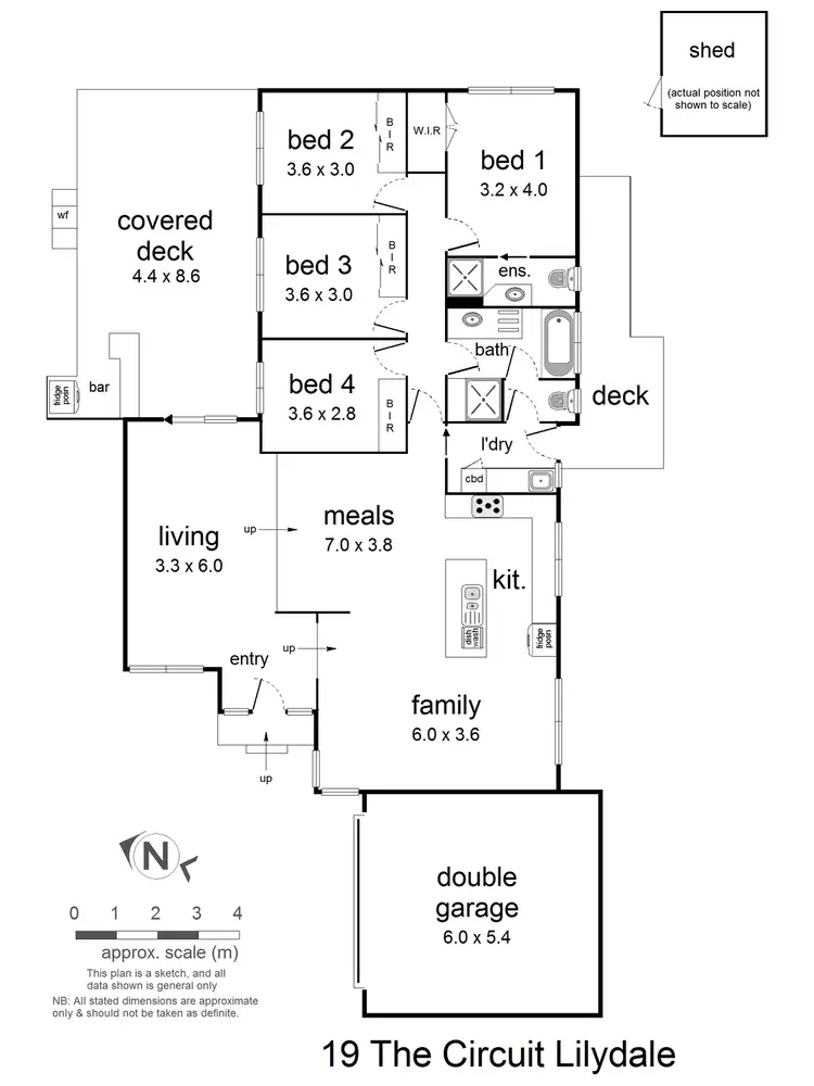 Floorplan of Homely house listing, 19 The Circuit, Lilydale VIC 3140