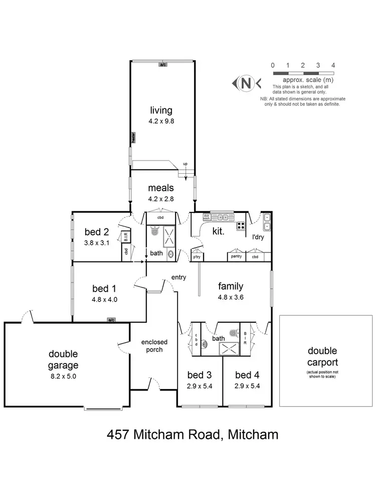 Floorplan of Homely house listing, 457 Mitcham Road, Mitcham VIC 3132