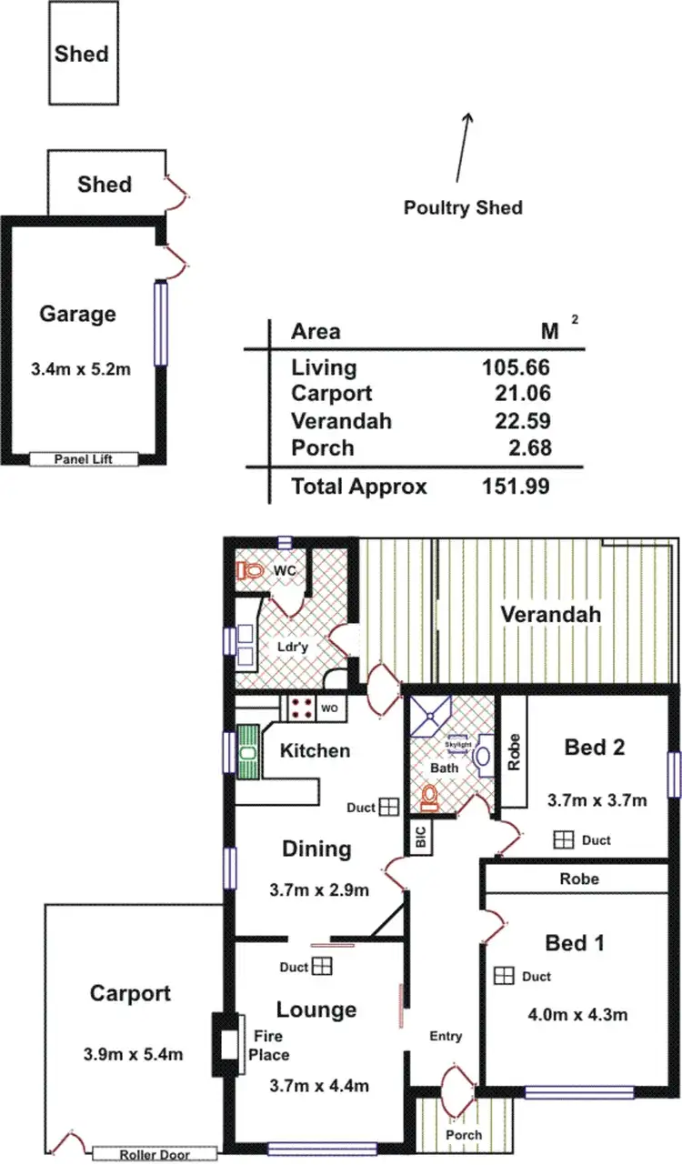Floorplan of Homely house listing, 18 Trennery Street, West Richmond SA 5033