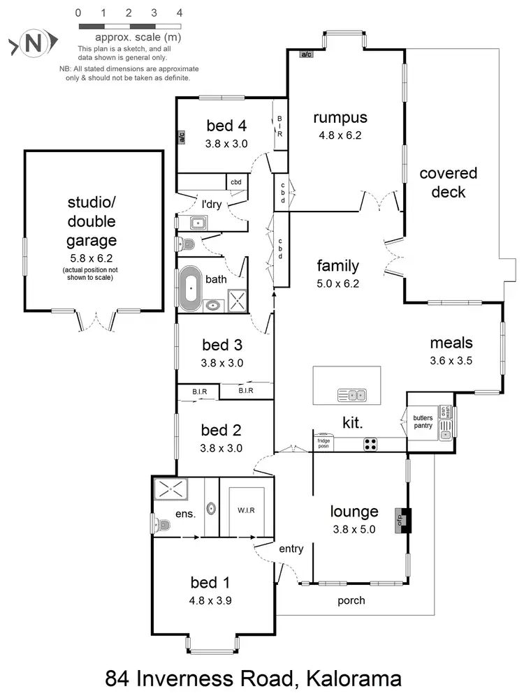 Floorplan of Homely house listing, 84 Inverness Road, Kalorama VIC 3766