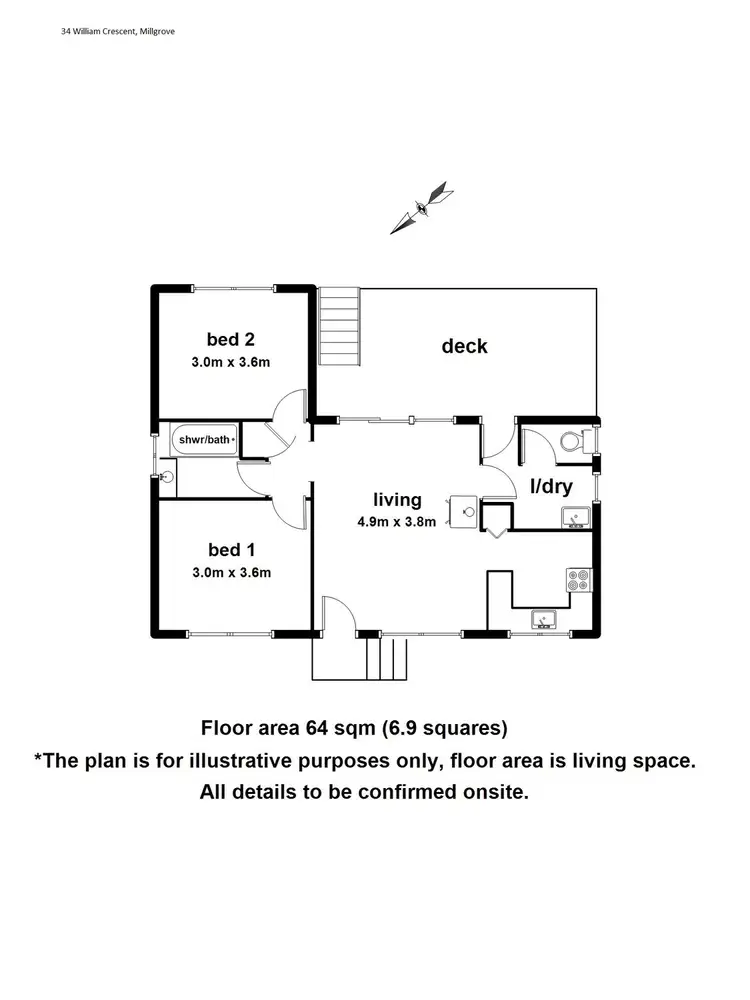 Floorplan of Homely house listing, 34 William Crescent, Millgrove VIC 3799