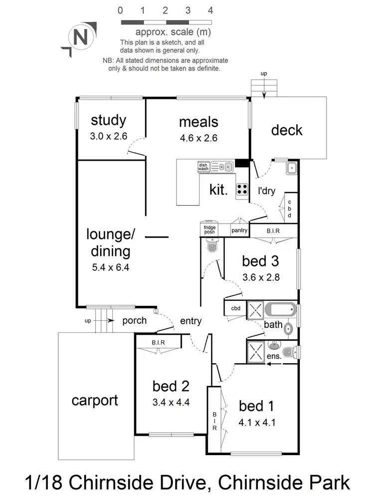 Floorplan of Homely unit listing, 1/18 Chirnside Drive, Chirnside Park VIC 3116