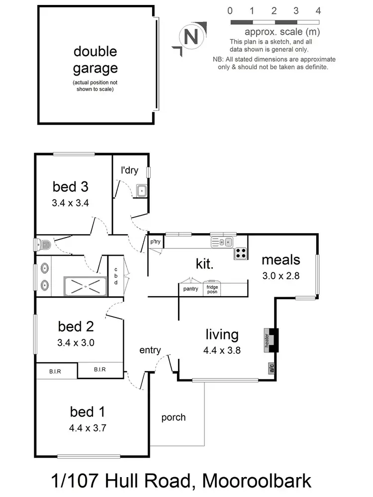 Floorplan of Homely house listing, 1/107 Hull Road, Croydon VIC 3136