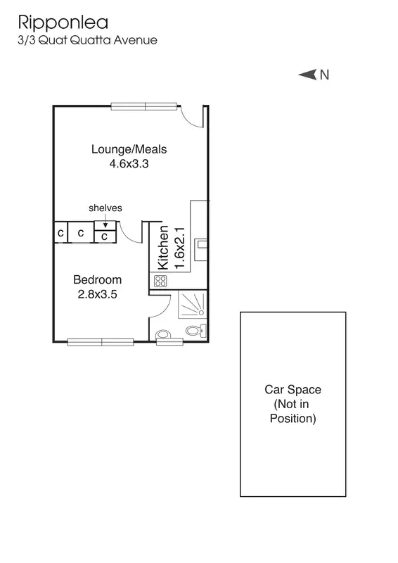 Floorplan of Homely apartment listing, 3 Quat Quatta Avenue, Ripponlea VIC 3185