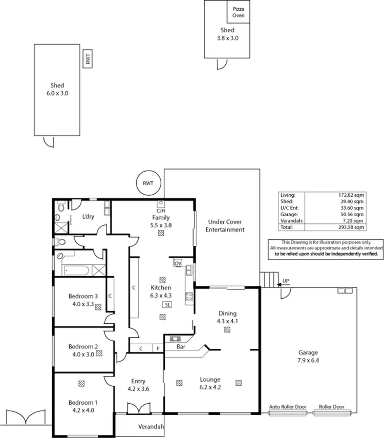 Floorplan of Homely house listing, 7 Cordoba Avenue, Gulfview Heights SA 5096