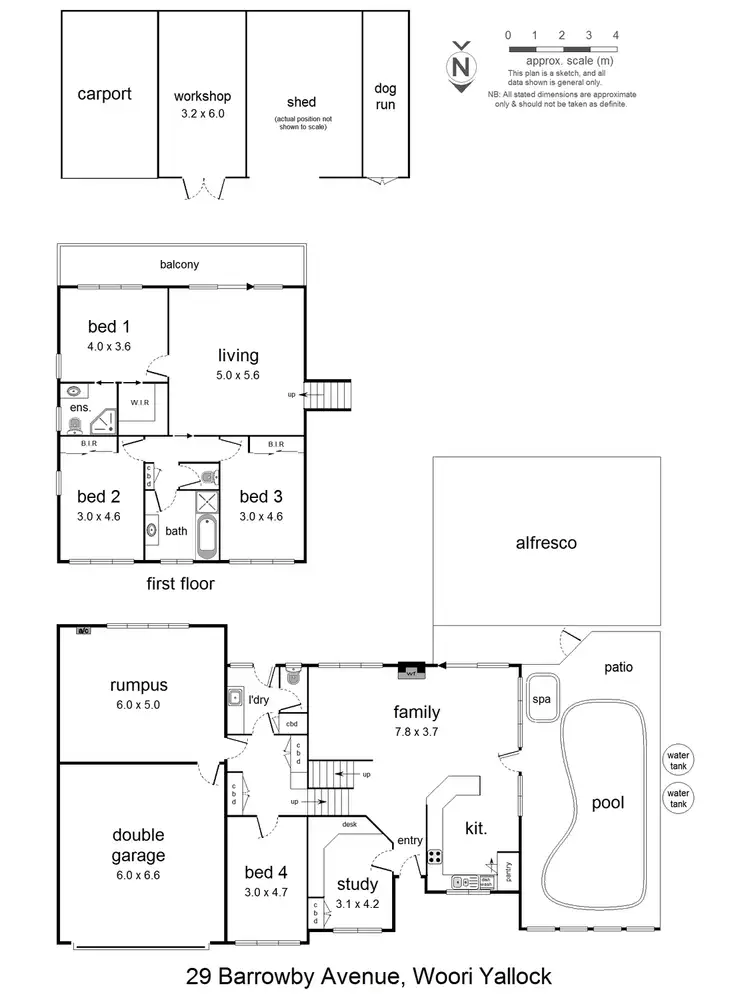 Floorplan of Homely house listing, 29 Barrowby Drive, Woori Yallock VIC 3139