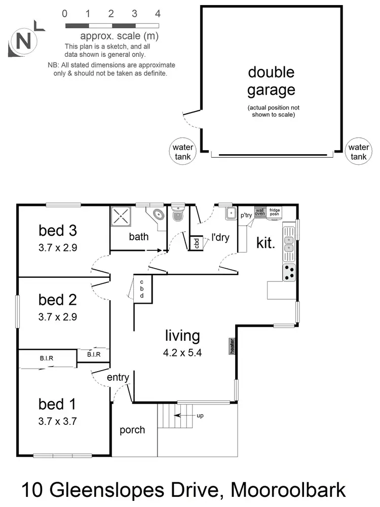 Floorplan of Homely house listing, 10 Greenslopes Drive, Mooroolbark VIC 3138