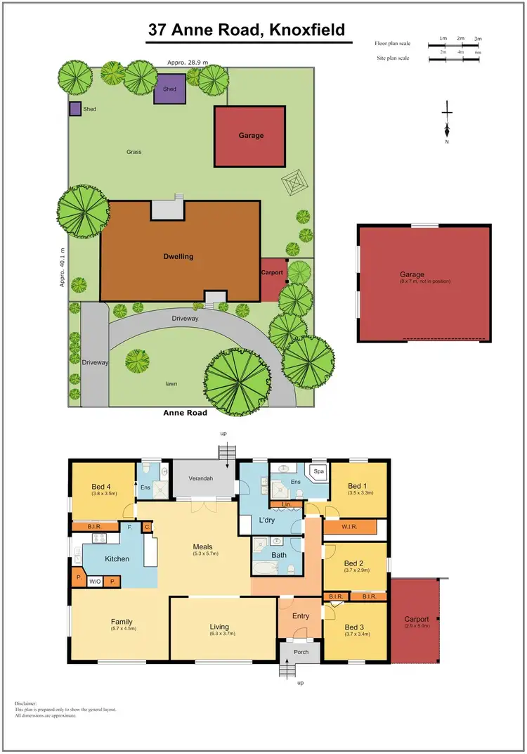 Floorplan of Homely house listing, 37 Anne Road, Knoxfield VIC 3180