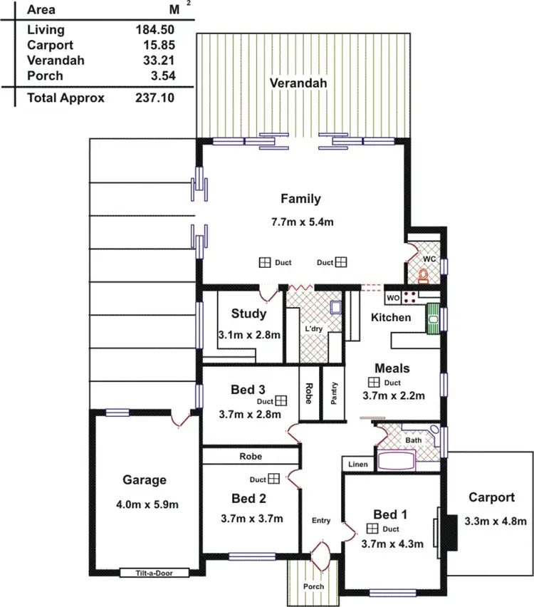 Floorplan of Homely house listing, 9 Trennery Street, West Richmond SA 5033