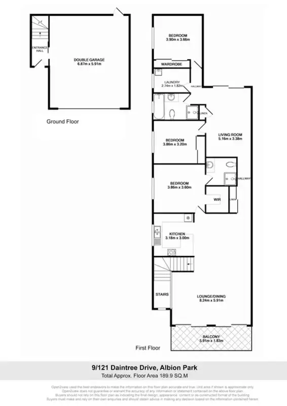 Floorplan of Homely townhouse listing, 9/121 Daintree Drive, Albion Park NSW 2527