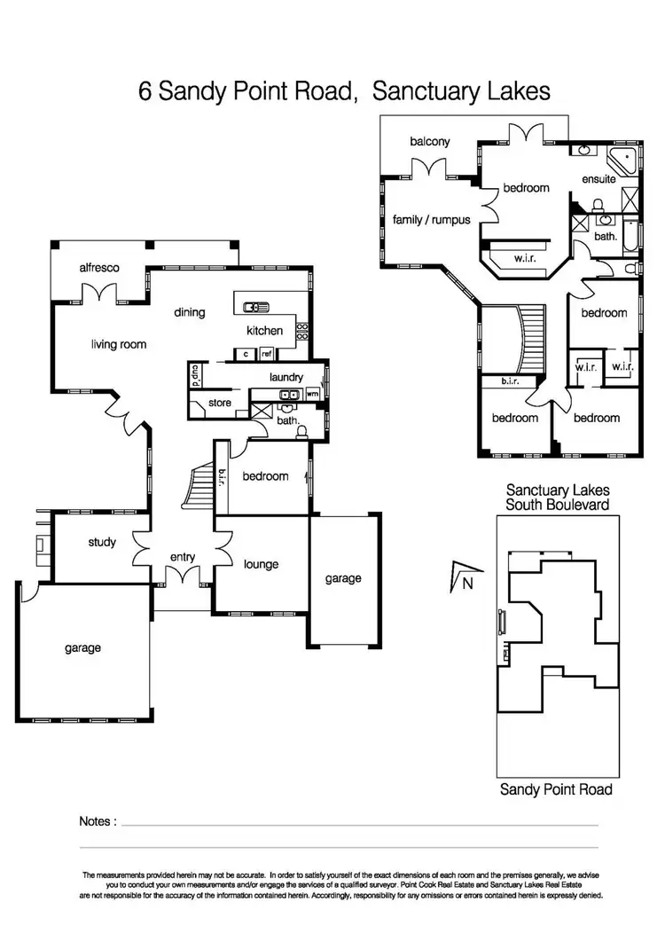 Floorplan of Homely house listing, 6 Sandy Point Road, Sanctuary Lakes VIC 3030