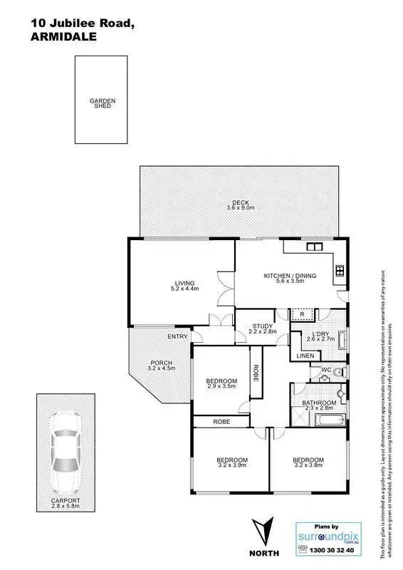 Floorplan of Homely house listing, 10 Jubilee Road, Armidale NSW 2350