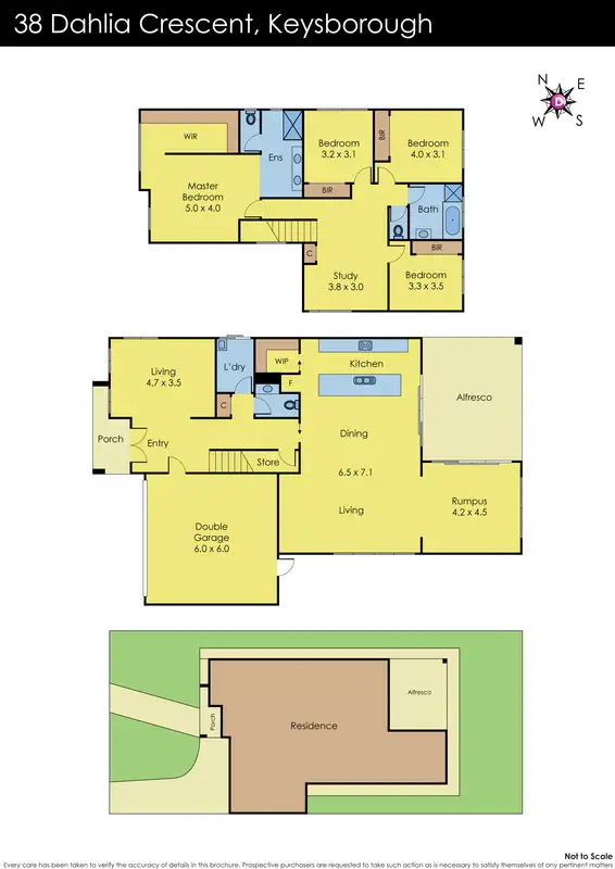 Floorplan of Homely house listing, 38 Dahlia Crescent, Keysborough VIC 3173