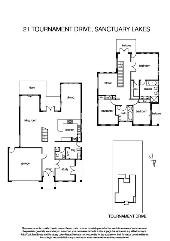 Floorplan of Homely house listing, 21 Tournament Drive, Sanctuary Lakes VIC 3030